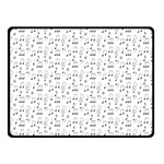 Music Notes Background Wallpaper Double Sided Fleece Blanket (Small) 