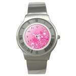 Valentines Flowers Stainless Steel Watch