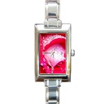 Valentines Day Rectangular Italian Charm Watch