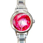 Valentines Day Round Italian Charm Watch