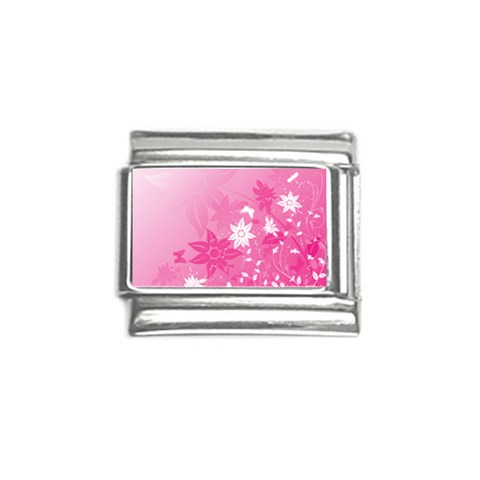 Valentines Flowers Italian Charm (9mm) from UrbanLoad.com Front