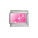 Valentines Flowers Italian Charm (9mm)