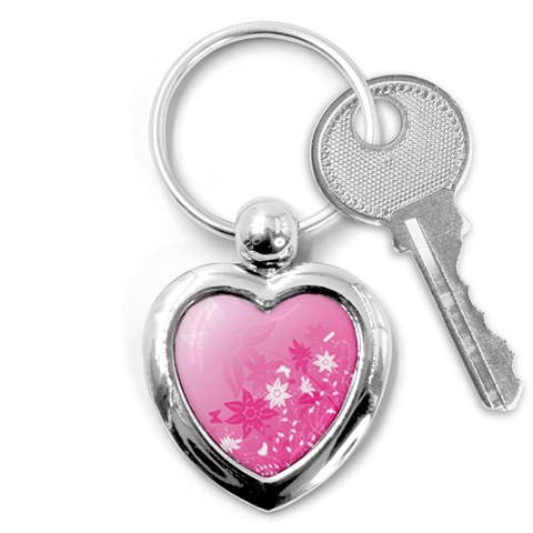 Valentines Flowers Key Chain (Heart) from UrbanLoad.com Front