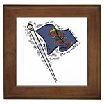 State Flag North Dakota Framed Tile