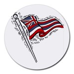 State Flag Hawaii Round Mousepad