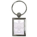 Crown008_purple Key Chain (Rectangle)