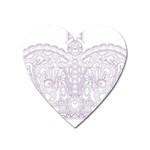 Crown008_purple Magnet (Heart)