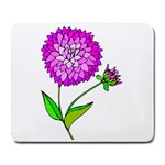Purple Chrysanthemum Large Mousepad