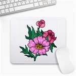 Three Pretty Flowers Large Mousepad