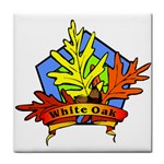 White Oak Emblem Tile Coaster