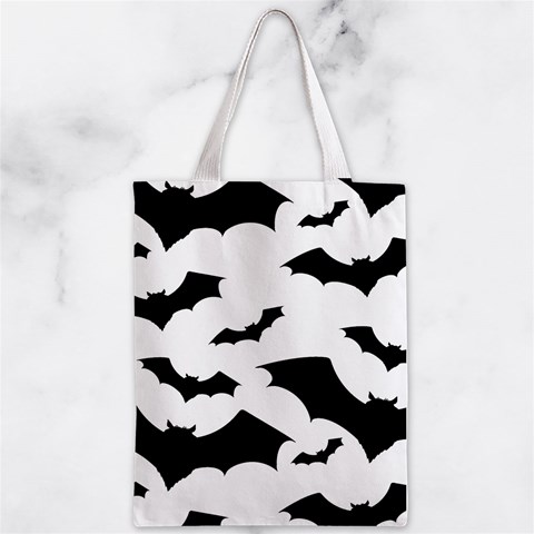 Deathrock Bats Zipper Classic Tote Bag from UrbanLoad.com Back