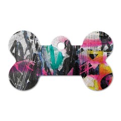 Graffiti Grunge Dog Tag Bone (Two Sides) from UrbanLoad.com Front
