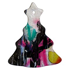 Graffiti Grunge Christmas Tree Ornament (Two Sides) from UrbanLoad.com Back