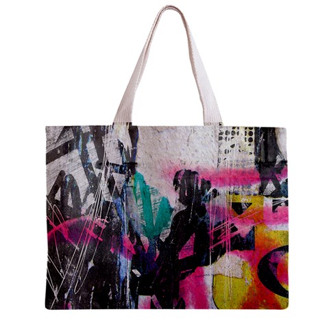 Graffiti Grunge Zipper Mini Tote Bag from UrbanLoad.com Front