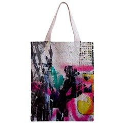 Graffiti Grunge Zipper Classic Tote Bag from UrbanLoad.com Back