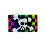Checker Rainbow Skull Cosmetic Bag (XS)