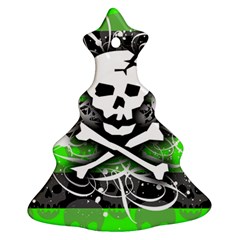 Deathrock Skull Christmas Tree Ornament (Two Sides) from UrbanLoad.com Back