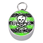 Deathrock Skull Silver Compass (Mini)