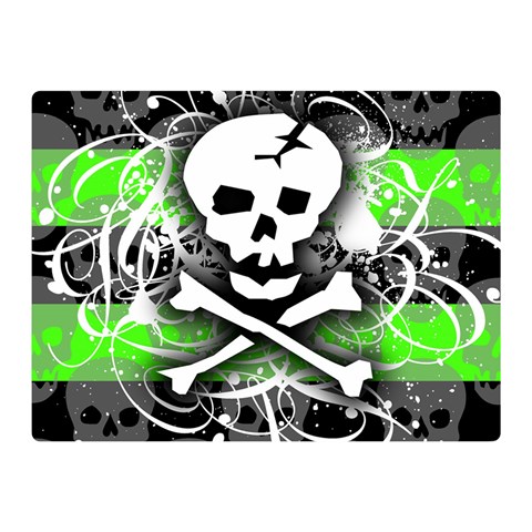 Deathrock Skull Double Sided Flano Blanket (Mini) from UrbanLoad.com 35 x27  Blanket Front