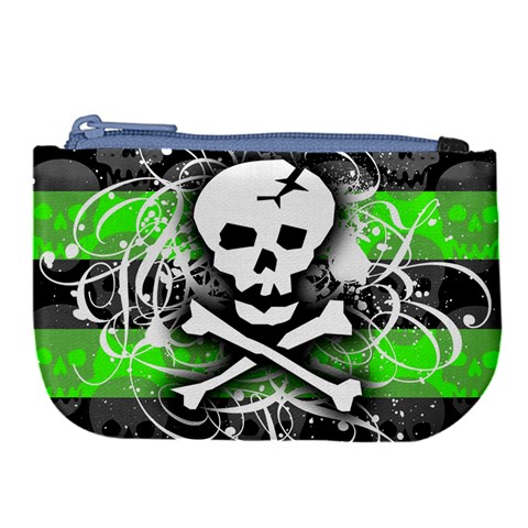 Deathrock Skull Large Coin Purse from UrbanLoad.com Front