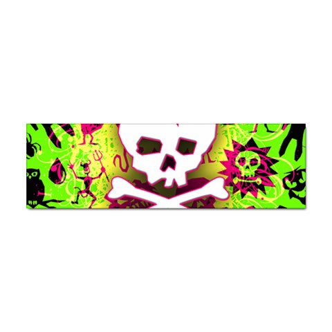 Deathrock Skull & Crossbones Sticker Bumper (10 pack) from UrbanLoad.com Front