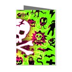 Deathrock Skull & Crossbones Mini Greeting Cards (Pkg of 8)