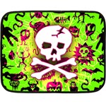 Deathrock Skull & Crossbones Fleece Blanket (Mini)