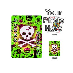 Deathrock Skull & Crossbones Playing Cards 54 Designs (Mini) from UrbanLoad.com Front - Joker1