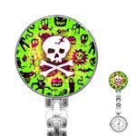 Deathrock Skull & Crossbones Stainless Steel Nurses Watch