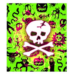 Deathrock Skull & Crossbones Duvet Cover Double Side (King Size) from UrbanLoad.com Back