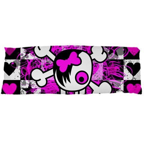 Emo Scene Girl Skull Body Pillow Case Dakimakura (Two Sides) from UrbanLoad.com Front