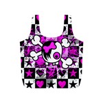 Emo Scene Girl Skull Full Print Recycle Bag (S)