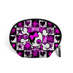 Emo Scene Girl Skull Accessory Pouch (Small) from UrbanLoad.com Front