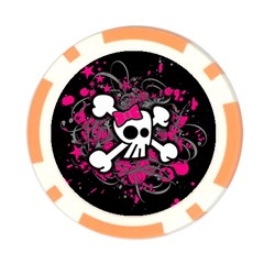 Girly Skull & Crossbones Poker Chip Card Guard from UrbanLoad.com Back