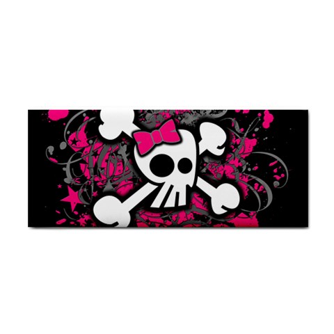 Girly Skull & Crossbones Hand Towel from UrbanLoad.com Front