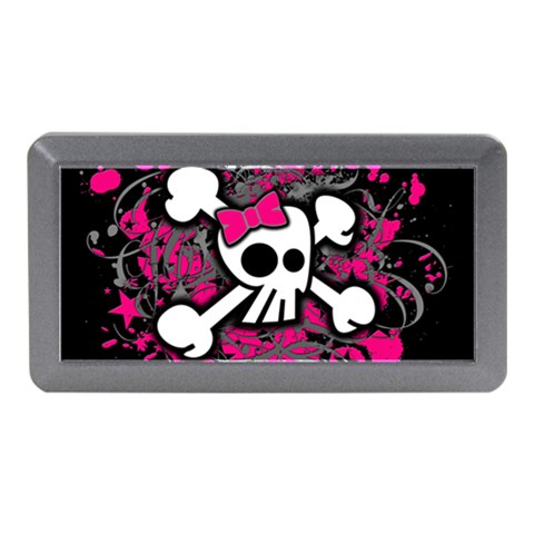 Girly Skull & Crossbones Memory Card Reader (Mini) from UrbanLoad.com Front