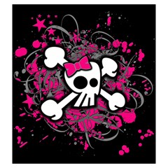 Girly Skull & Crossbones Drawstring Pouch (XXL) from UrbanLoad.com Back