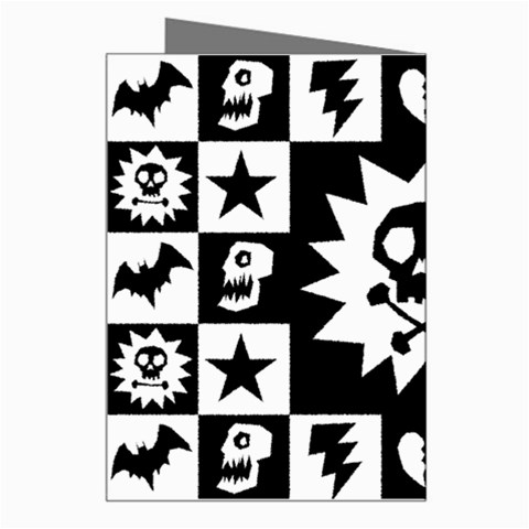 Gothic Punk Skull Greeting Card from UrbanLoad.com Right