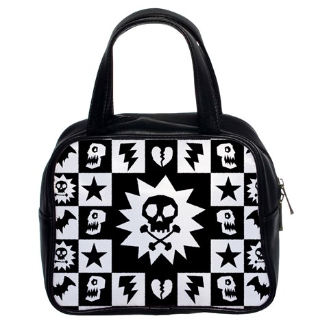 Gothic Punk Skull Classic Handbag (Two Sides) from UrbanLoad.com Front