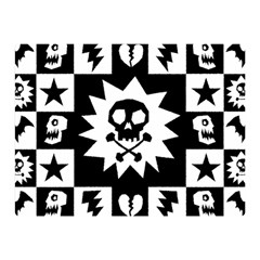 Gothic Punk Skull Double Sided Flano Blanket (Mini) from UrbanLoad.com 35 x27  Blanket Back
