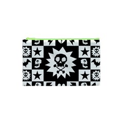 Gothic Punk Skull Cosmetic Bag (XS) from UrbanLoad.com Front