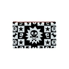 Gothic Punk Skull Cosmetic Bag (XS) from UrbanLoad.com Front