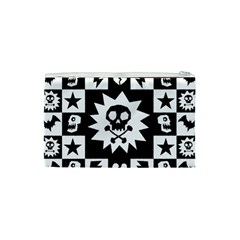 Gothic Punk Skull Cosmetic Bag (XS) from UrbanLoad.com Back
