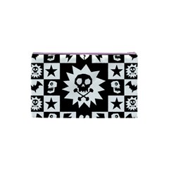 Gothic Punk Skull Cosmetic Bag (XS) from UrbanLoad.com Back
