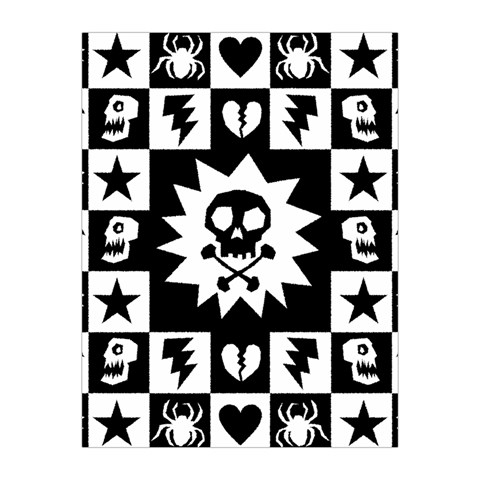 Gothic Punk Skull Medium Tapestry from UrbanLoad.com Front