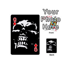 Queen Morbid Skull Playing Cards 54 Designs (Mini) from UrbanLoad.com Front - DiamondQ