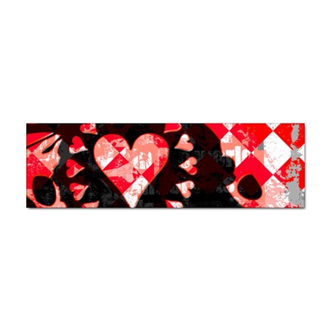 Love Heart Splatter Sticker Bumper (100 pack) from UrbanLoad.com Front
