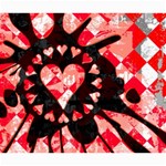 Love Heart Splatter Canvas 20  x 24 