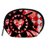 Love Heart Splatter Accessory Pouch (Medium)