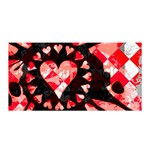 Love Heart Splatter Satin Wrap